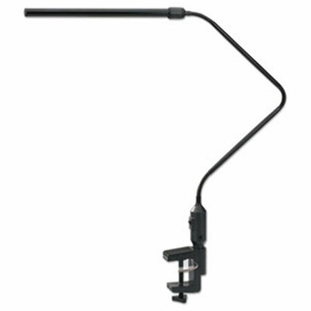 RADIANT 21.75 in. Universal LED Desk Lamp with Interchangeable Base or Clamp - Black RA2659261